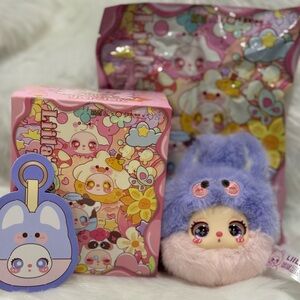 Liilas garden tea party juice bunny vinyl plush pendant new blind box
